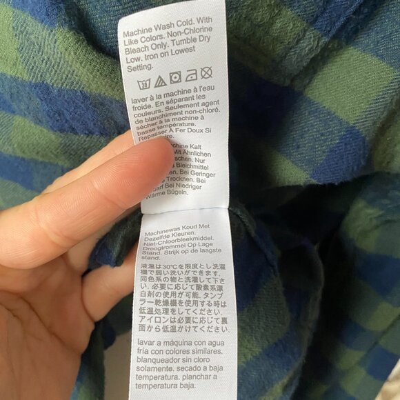 J.Crew Flannel Button-Up Collar Shirt - Size Medium (Men's) - Picture 10 of 15